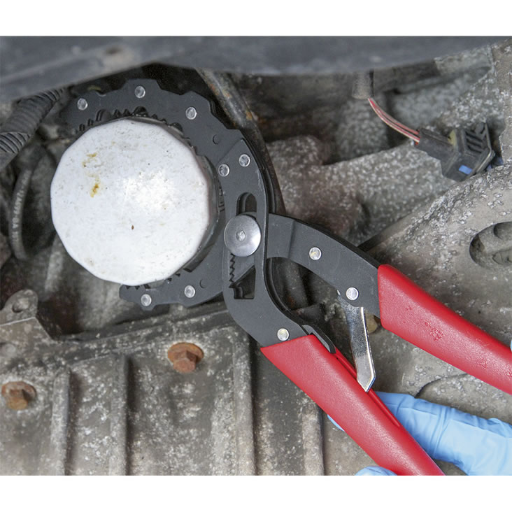 Sealey Auto Adjusting Oil Filter Pliers Car Service Packs