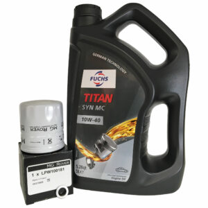 Rover K Series Service Kit with Fuchs Titan Syn MC 10W-40 and genuine MG Rover Oil Filter LPW100181