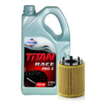 Abarth 124 Spider Service Kit. Titan Race Pro S 5W40 Ester Synthetic Engine Oil