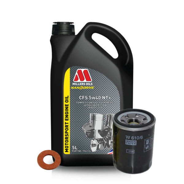 Millers Oils CFS 5W40 NT+ Service Kit for 1ZZ / 2ZZ /1ZR Toyota Engines