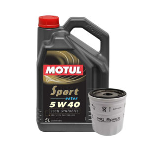 Motul Sport 5W40 Service Kit for Rover K Series Engines