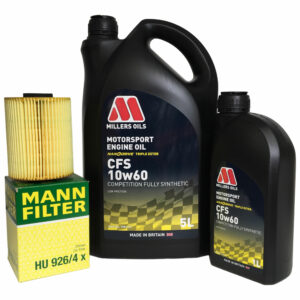 BMW E46 M3 Service Kit. Millers Oils CFS 10W60 and Mann Oil Filter