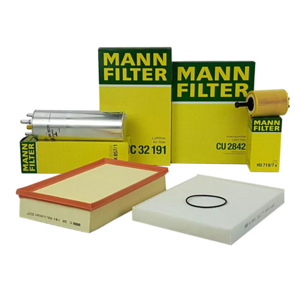 VW T5 Mann Filter Service Kit. Air, Oil, Fuel, Cabin Filters
