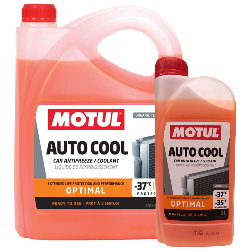 MOTUL AUTO COOL OPTIMAL -37°C Coolant / Antifreeze - Car Service Packs