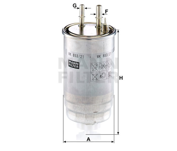 Mann Fuel Filter WK853/21