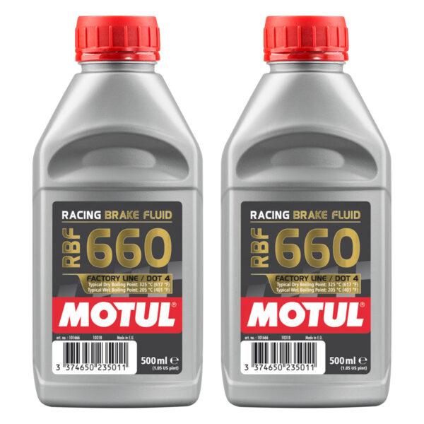 Motul RBF 660 Racing Brake Fluid - 2 x 500 ml