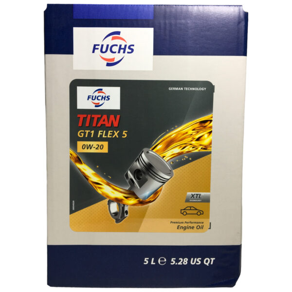 Fuchs Titan GT1 Flex 5 0W-20 Engine Oil - 5 Litre cube