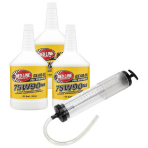 Red Line 75W90 NS Gear Oil Kit with Optional Sealey Oil Syringe