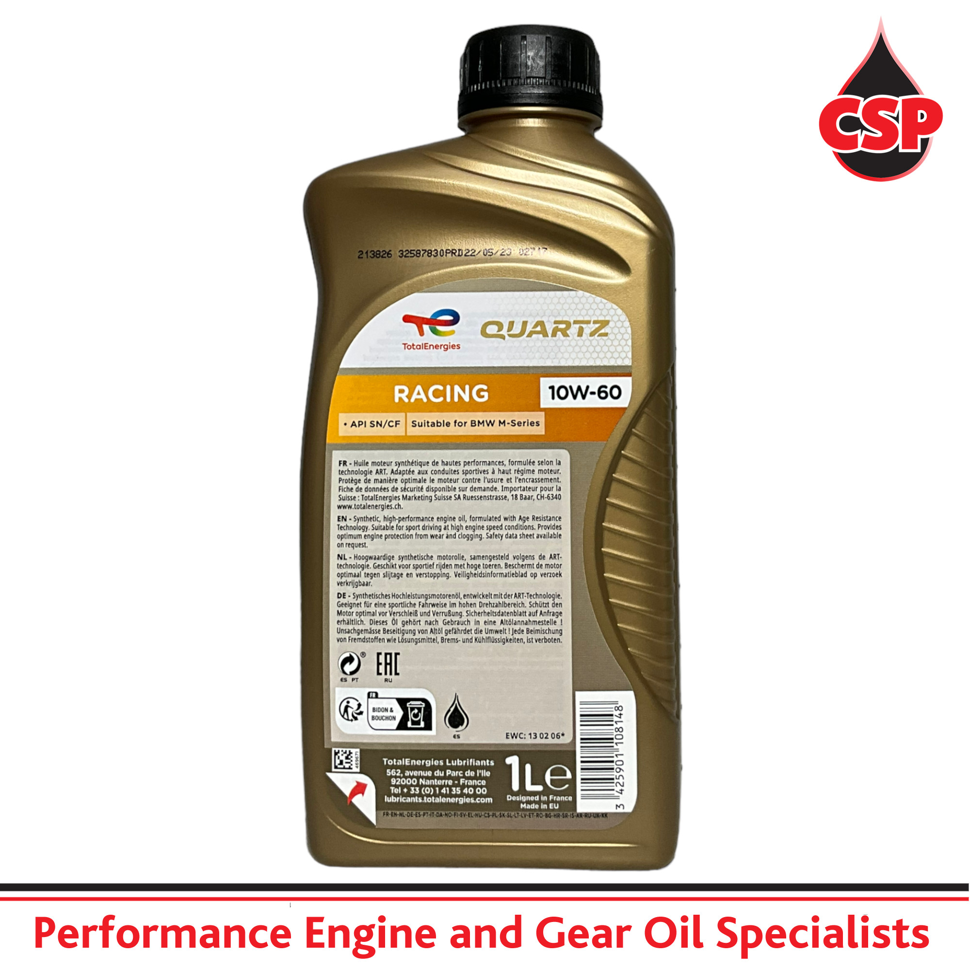 Total Quartz Racing 10W60 Engine Oil