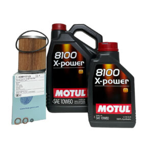 6 Litres Motul 8100 X-power 10W60 with Blue Print Oil Filter