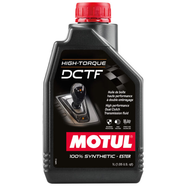 Motul High Torque DCTF Transmission Fluid.