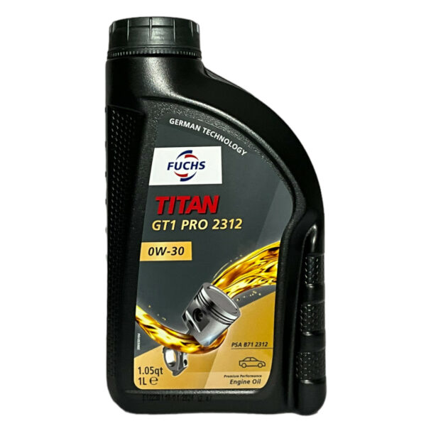 FUCHS TITAN GT1 PRO 2312 0W-30 - 1 LITRE PLASTIC